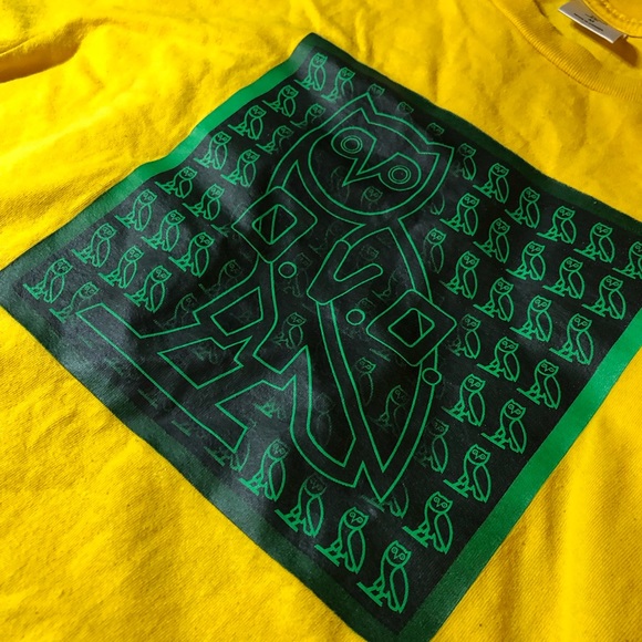Yellow and green OVO t-shirt - Picture 4 of 4